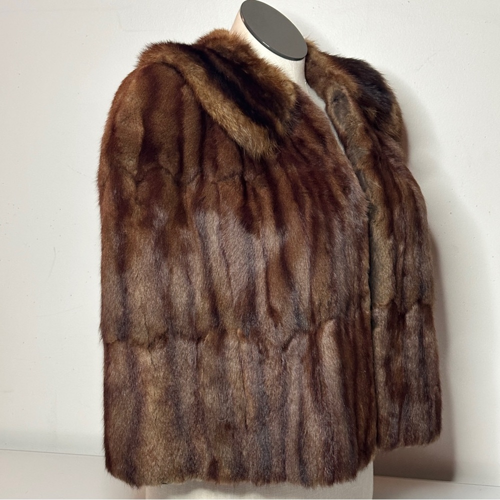 Vintage Mink Cape Frothingham Stole One Size - Picture 4 of 12